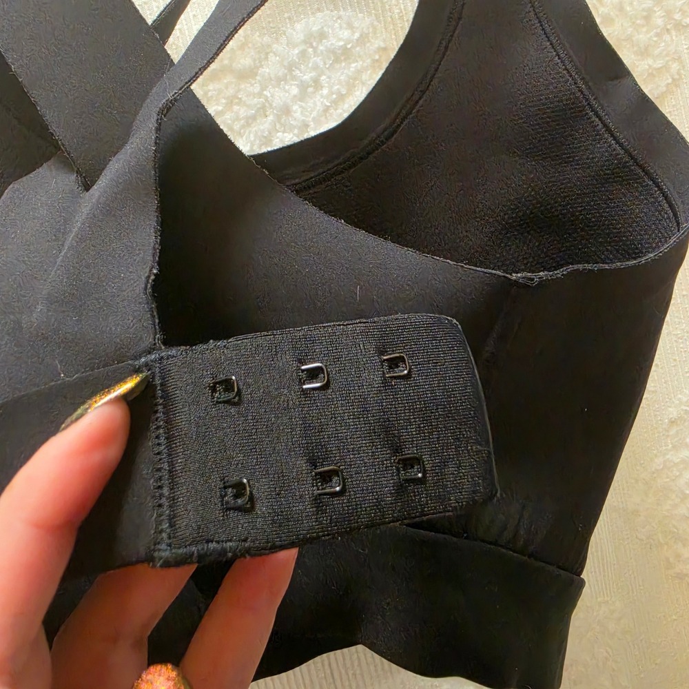 Sweaty Betty All Train High Support Sports Bra Black Cross Back Size 32E - Picture 5 of 6